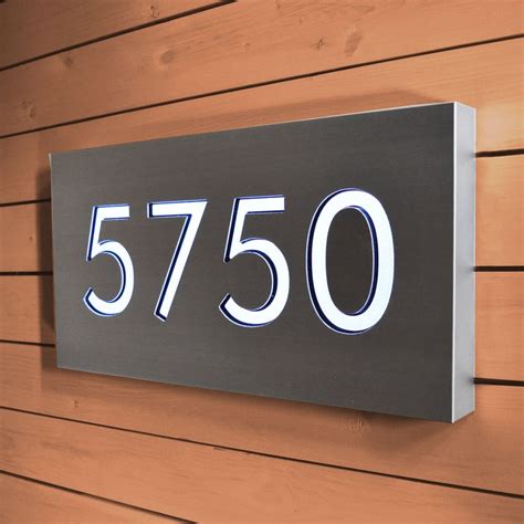 lighted address number signs